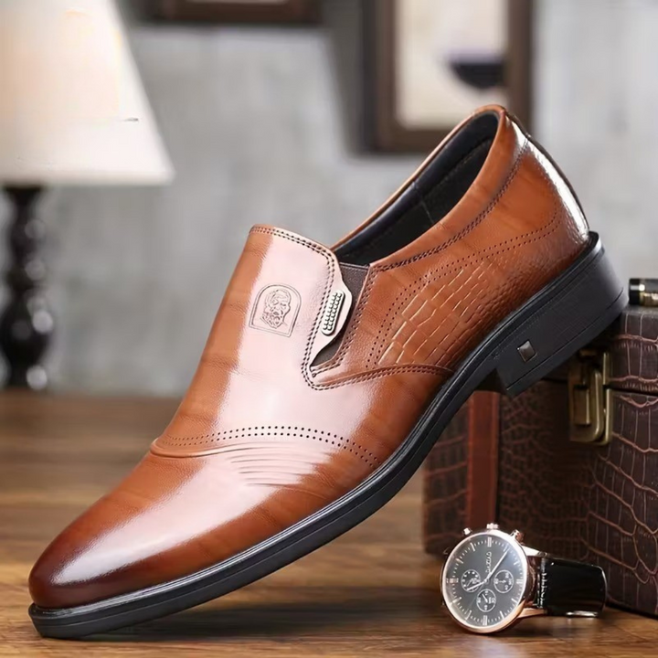 Moura® - Mocassins Ortopédicos Formais de Couro⏐Edição Premium