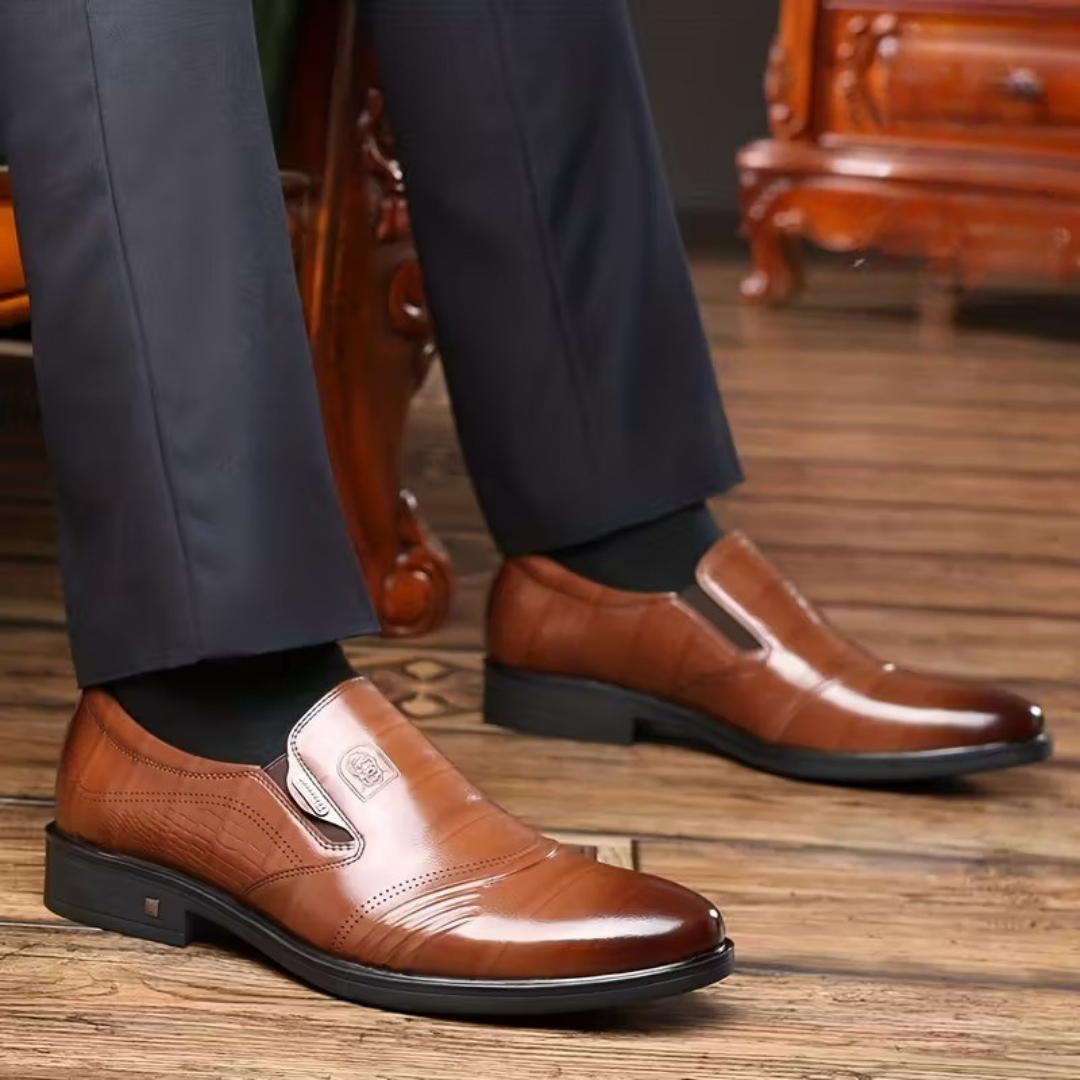 Moura® - Mocassins Ortopédicos Formais de Couro⏐Edição Premium