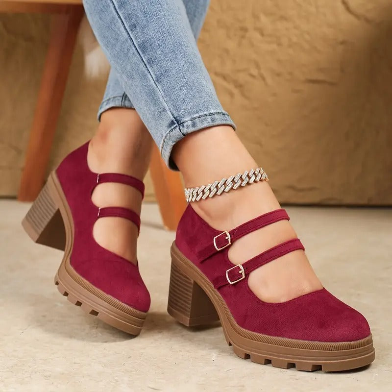 Eduarda® - Sapatos Ortopédicos com Plataforma de Couro⏐Edição Premium