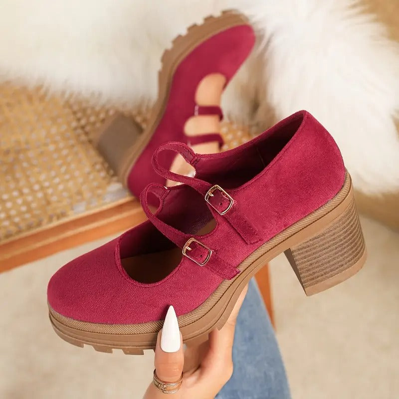 Eduarda® - Sapatos Ortopédicos com Plataforma de Couro⏐Edição Premium