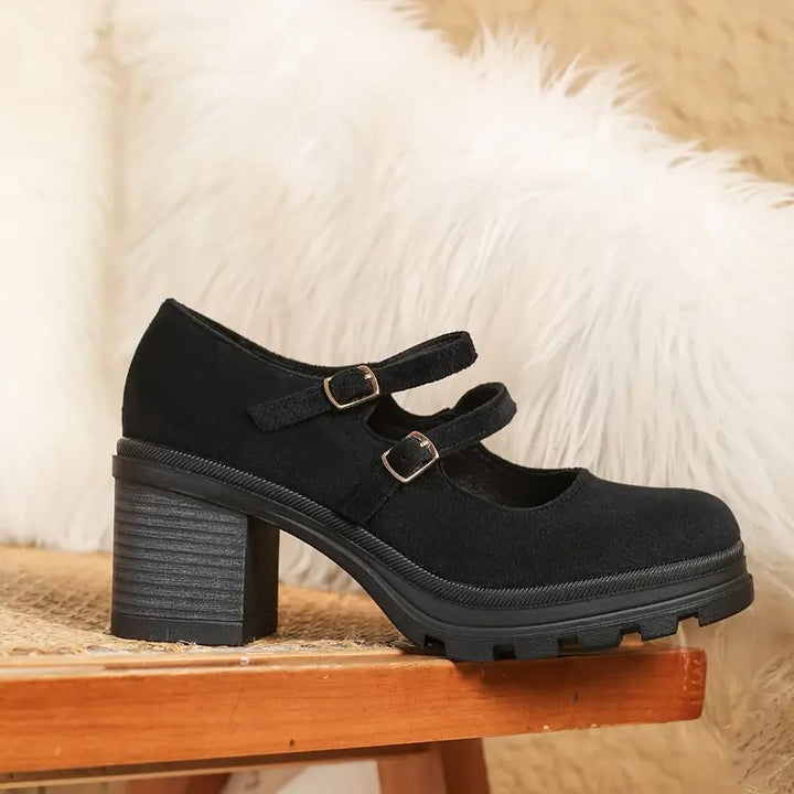 Eduarda® - Sapatos Ortopédicos com Plataforma de Couro⏐Edição Premium