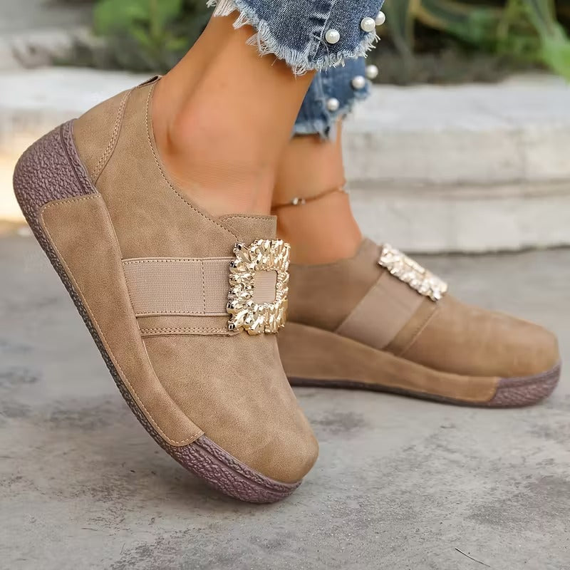 Etelvina® - Sapatos Ortopédicos de Couro com Plataforma⏐ Edição Premium