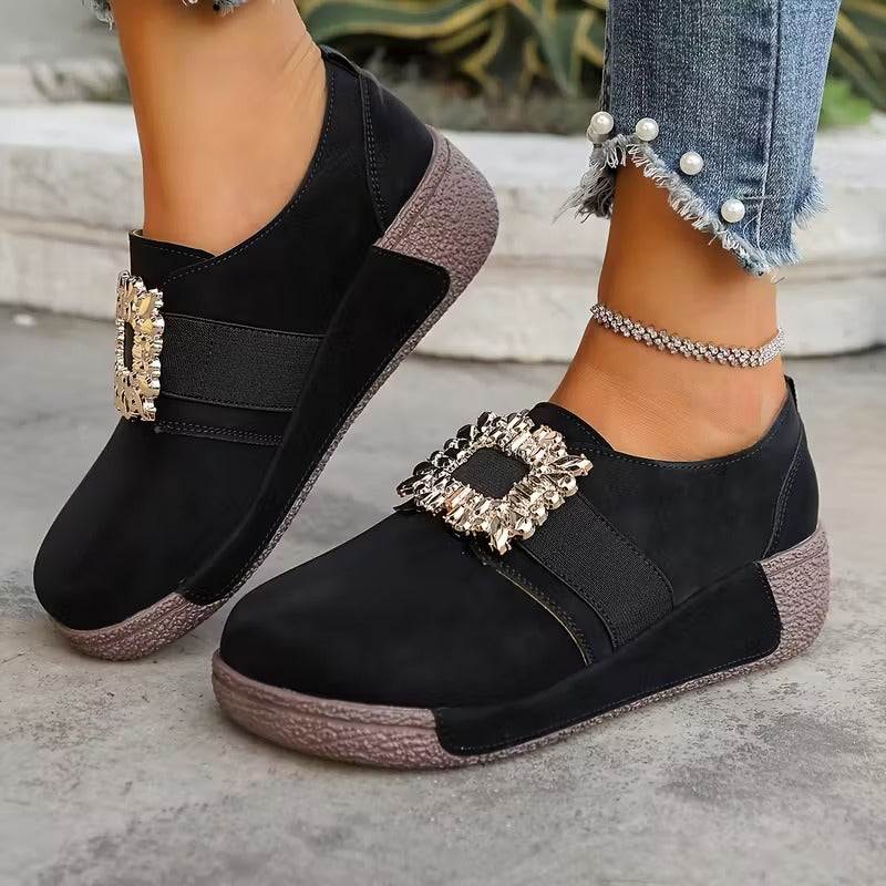 Etelvina® - Sapatos Ortopédicos de Couro com Plataforma⏐ Edição Premium