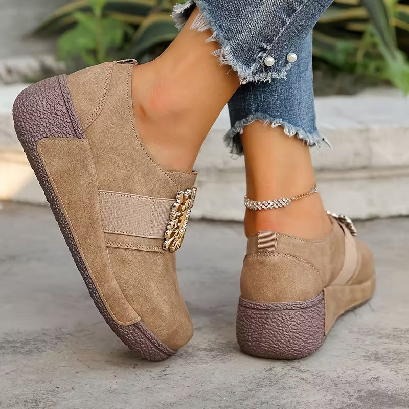 Etelvina® - Sapatos Ortopédicos de Couro com Plataforma⏐ Edição Premium