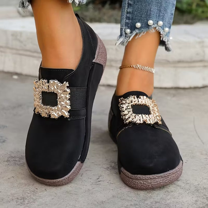 Etelvina® - Sapatos Ortopédicos de Couro com Plataforma⏐ Edição Premium