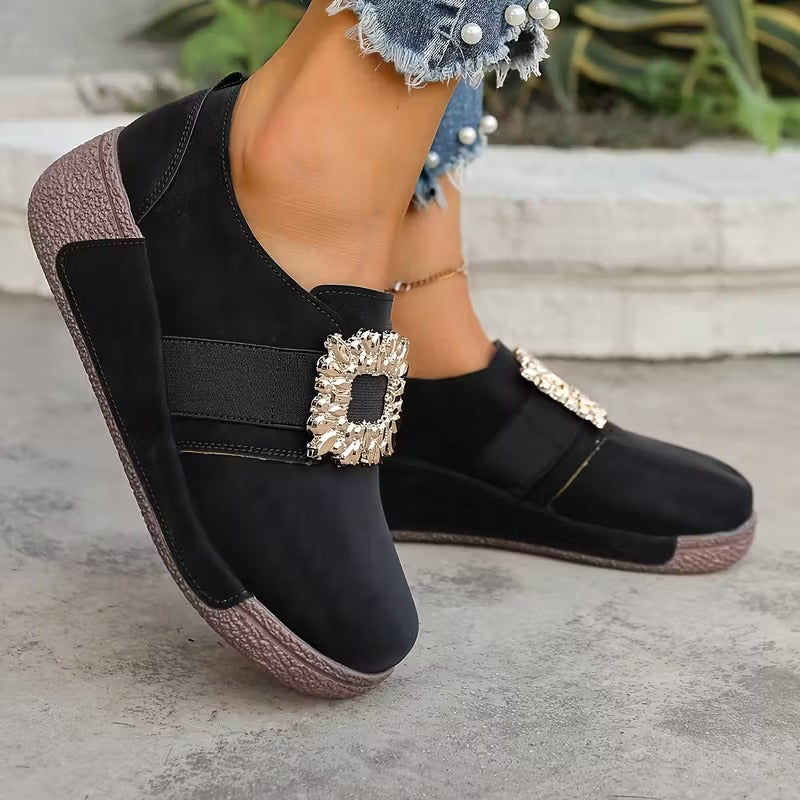 Etelvina® - Sapatos Ortopédicos de Couro com Plataforma⏐ Edição Premium