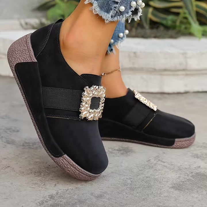 Etelvina® - Sapatos Ortopédicos de Couro com Plataforma⏐ Edição Premium